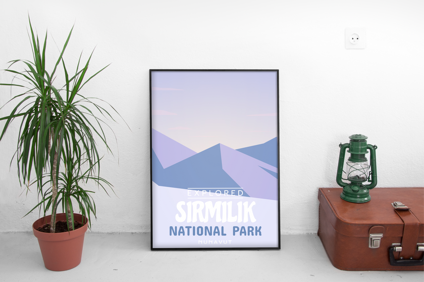 Sirmilik National Park 'Explored' Poster, Canada Parks