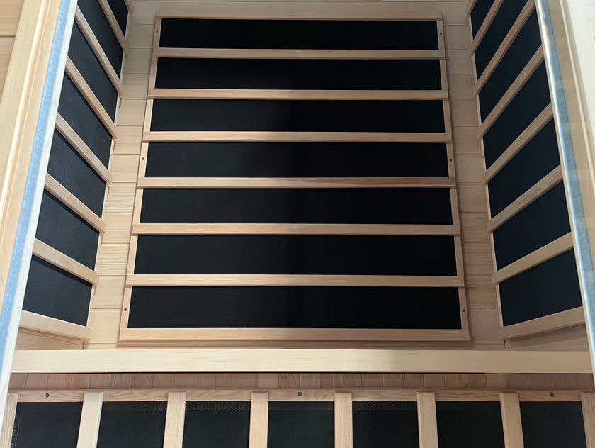 Blisspod, Vienna, Far Infrared Sauna Canadian Hemlock Very Low EMF Sauna, 7 Heaters – 3 Persons