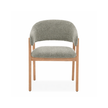 Fiol Dining Chair – Mint Green Upholstery & Natural Wood Frame