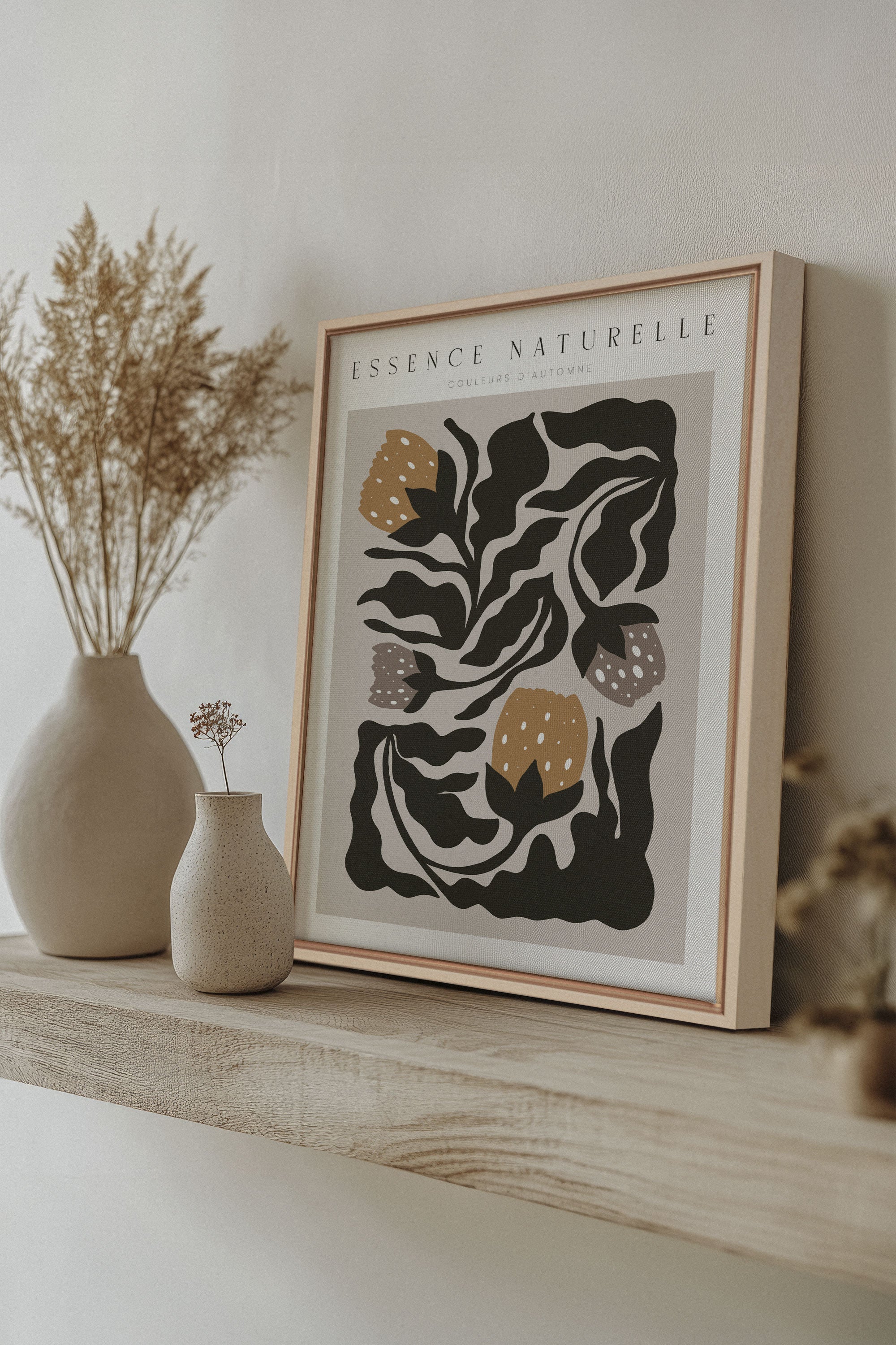 ESSENCE NATURELLE, Oeuvre sur toile étirée