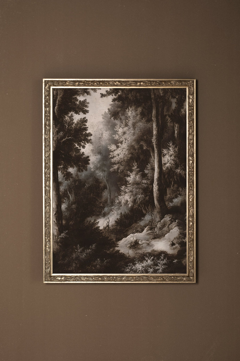 FORÊT OUBLIÉE, CADRE VINTAGE ARGENT