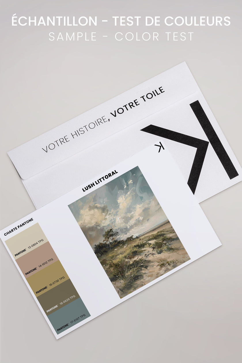 LUSH LITTORAL, Oeuvre sur toile étirée