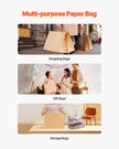 VEVOR Kraft Paper Bags with Handles  Large Eco-Friendly Bags