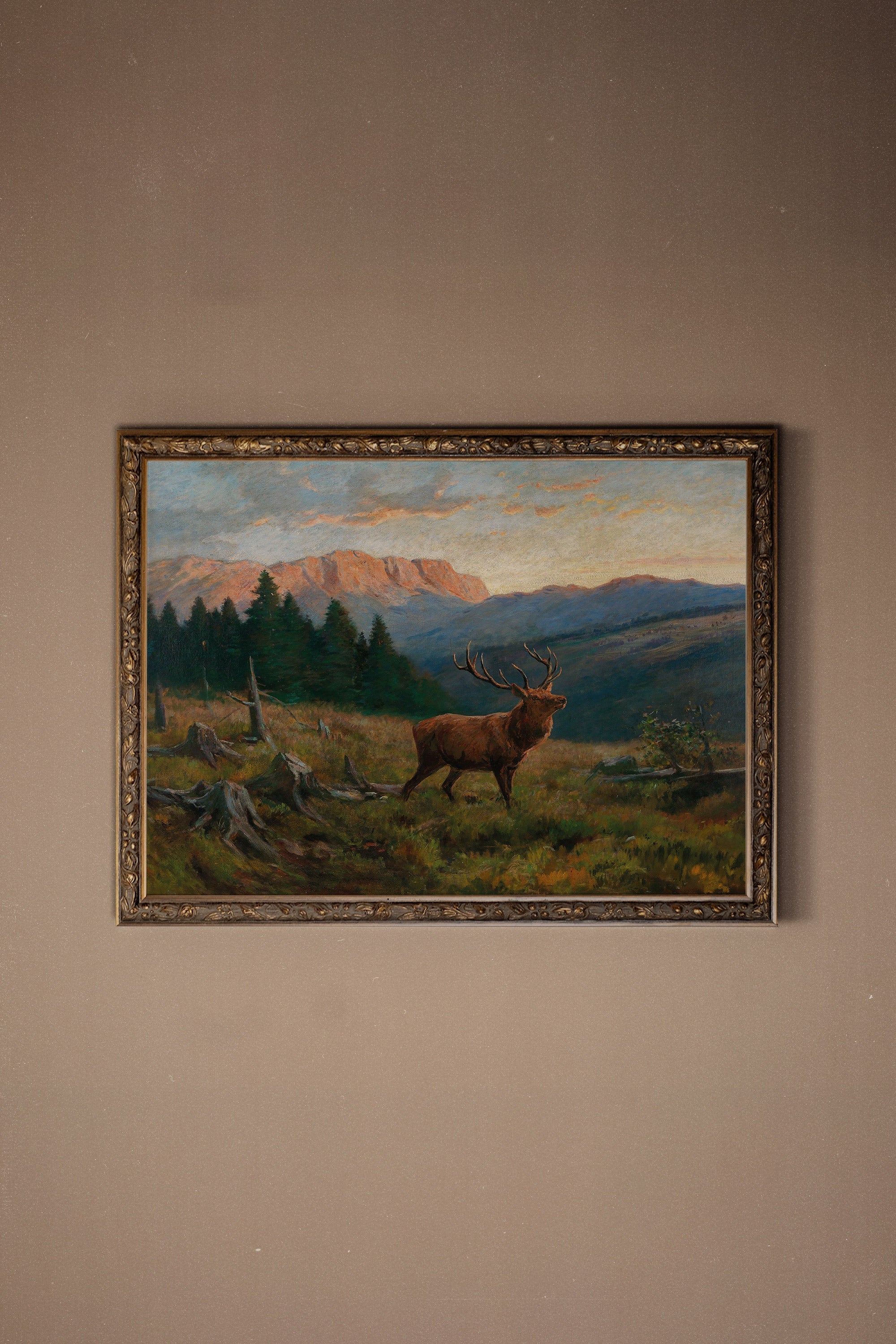 ÂME DE LA FORÊT, CADRE VINTAGE BRONZE