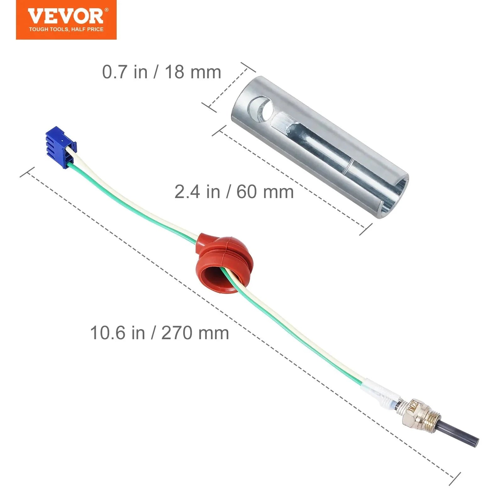 VEVOR Diesel Heater Glow Plug Kit, Ceramic Glow Plug Repair Kit with Removal Fitting Tool, Diesel Heater Rebuild Kit for 2KW/5KW/8KW Air Diesel Parking Heater Replacement