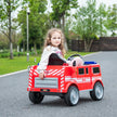 Voiturette électrique pour enfant 2025, modèle camion de pompier 12V DELUXE, avec télécommande.
