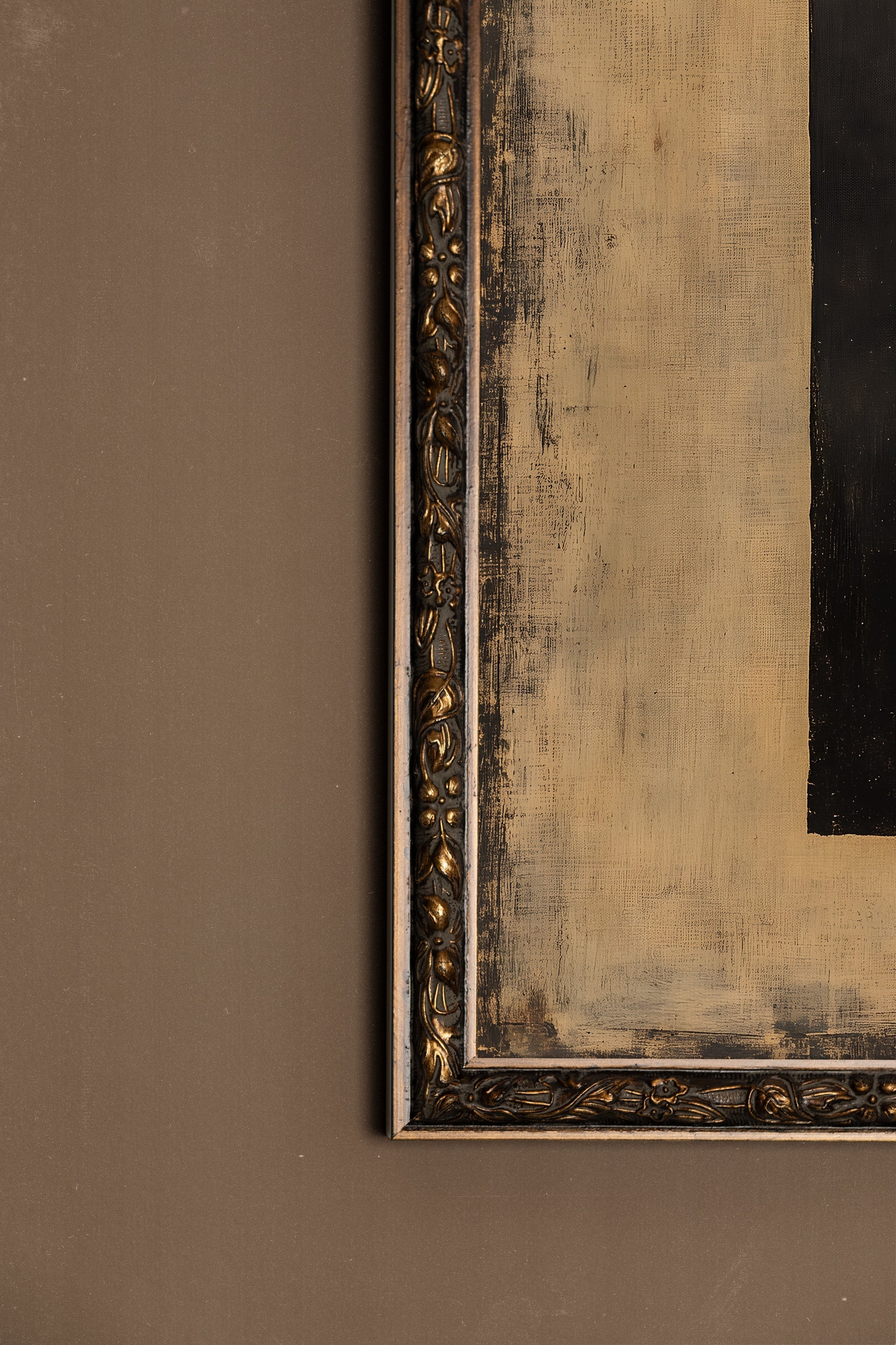 L'ESSENCE DU NOIR, CADRE VINTAGE BRONZE