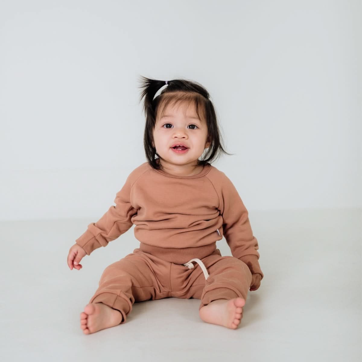 Baby/Kids' Bamboo Fleece Raglan Pullover | Terracotta