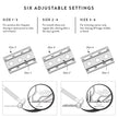 Rockwell 6S Stainless Steel Adjustable DE Safety Razor - Matte Stainless (6 Settings)