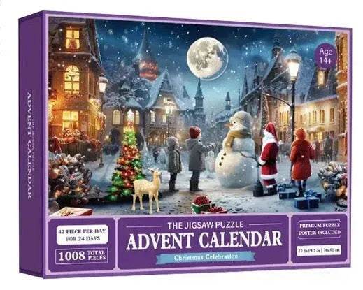 New 24 Boxes Unique Christmas Advent Calendar  2024 Jigsaw Puzzle