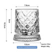 Luxury Spinning Glass with Crystal Base – Stress-Relieving Rotating Cup, 9 Styles
