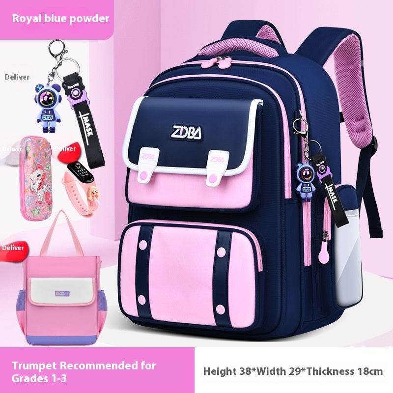 Elementary School Spine Protection Backpack Water resistant School bag