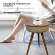 Smart Side Table with Built-in Bluetooth Speaker and Wireless Charging