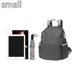 Unisex Portable Waterproof Plain color Backpack for school