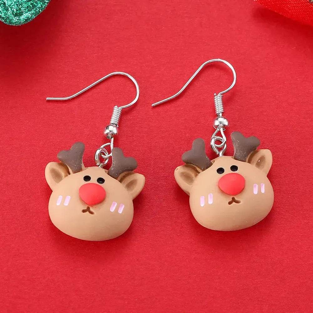 Creative Cartoon Christmas Earrings Fashion