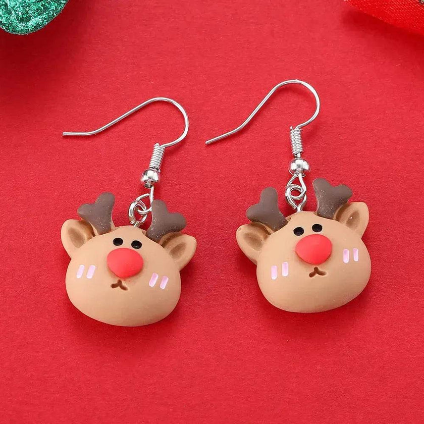 Creative Cartoon Christmas Earrings Fashion