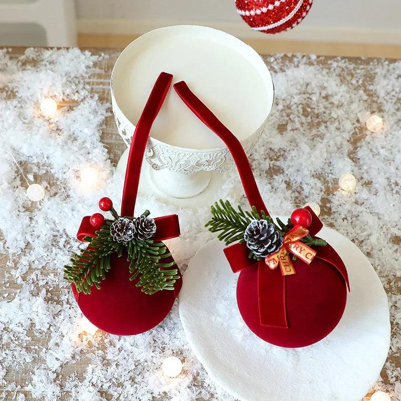 Exquisite Christmas Shop Windows Tree Hanging Decorations Ornaments Festival Party Atmosphere Decoration Props Christmas Bells