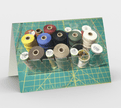 Set of 3 Blank Greeting Cards | 5 x 7 | Spools of Thread