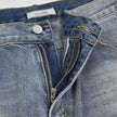 Punk Make Old Ripped Letter Denim Trousers Men Jeans