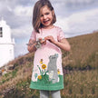 Casual Girls' Skirt gown  Cartoon Printed Cotton Dress for kids