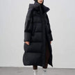 Women's Mid-Length Down Jacket, Thick Winter Coat