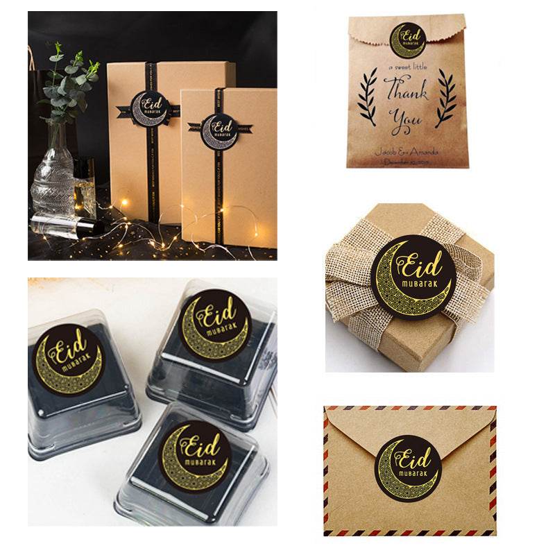 Sticker Letter EID Sticker Candy Seal Eid Mubarak Ramadan Decoration stickers