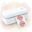 4-Inch Portable Wireless Thermal Label Printer – Black & White, Multi-Plug (AU/EU/UA/US)