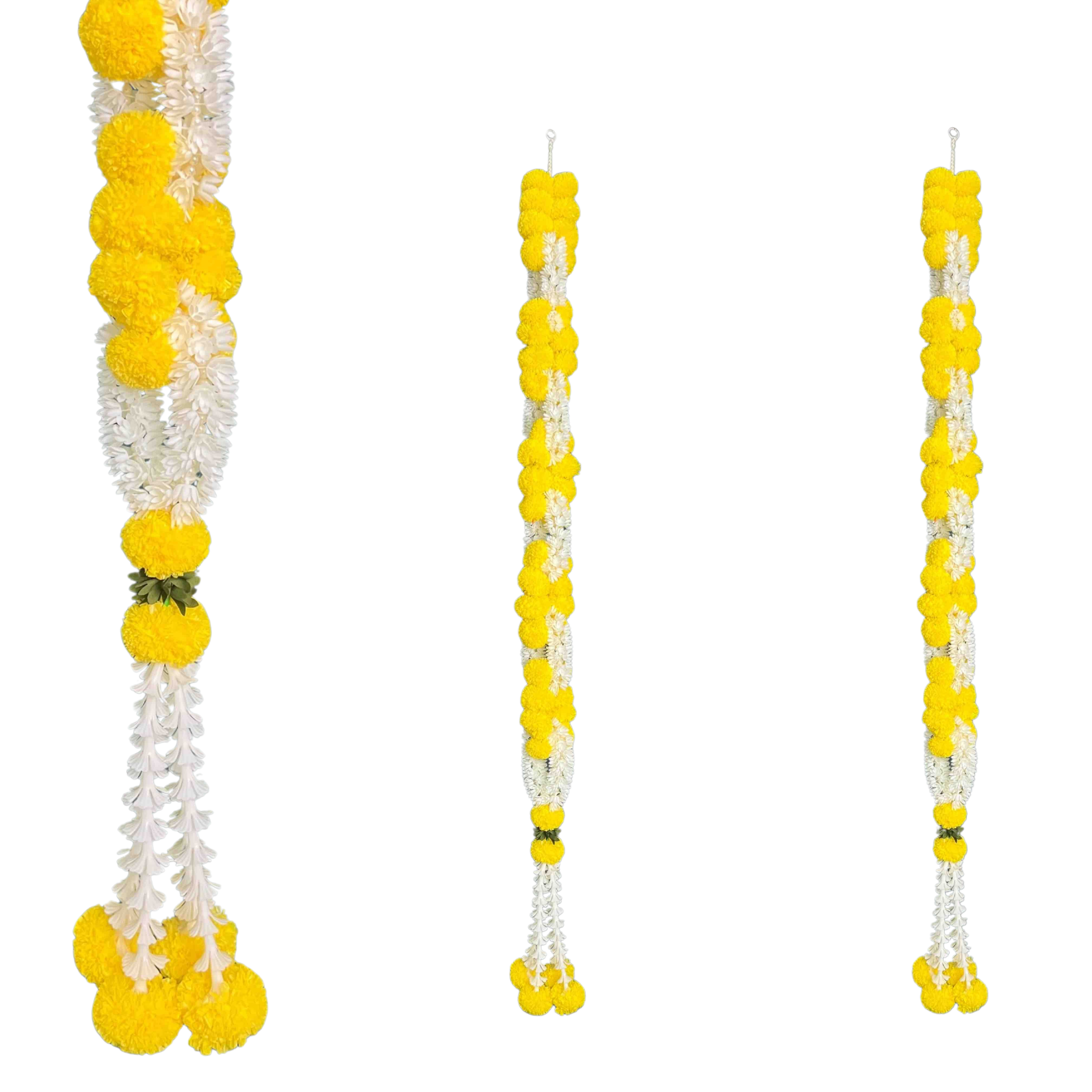 Marigold-Mogra Garland Yellow