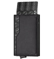 Credit Card Case With Double Id Window Rfid Blocking Automatic Leather Up Card Wallet