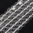 Clear Quartz Faceted Gemstone Bead