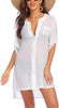 Women's Linen Beach Shirt Dress – Lightweight Sun Protection Cover-Up (S–3XL, 5 Colors)