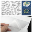 50pcs Water Soluble Stick and Stitch Embroidery Patterns stickers for Clothes