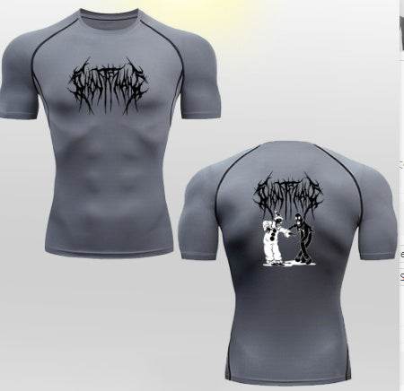 Lycra Spandex Sport Running Fitness Workout Gym T-shirt for men