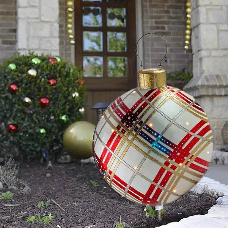 Christmas Ornament Holly Ball Outdoor Tree Decoration Christmas Balls for Yards