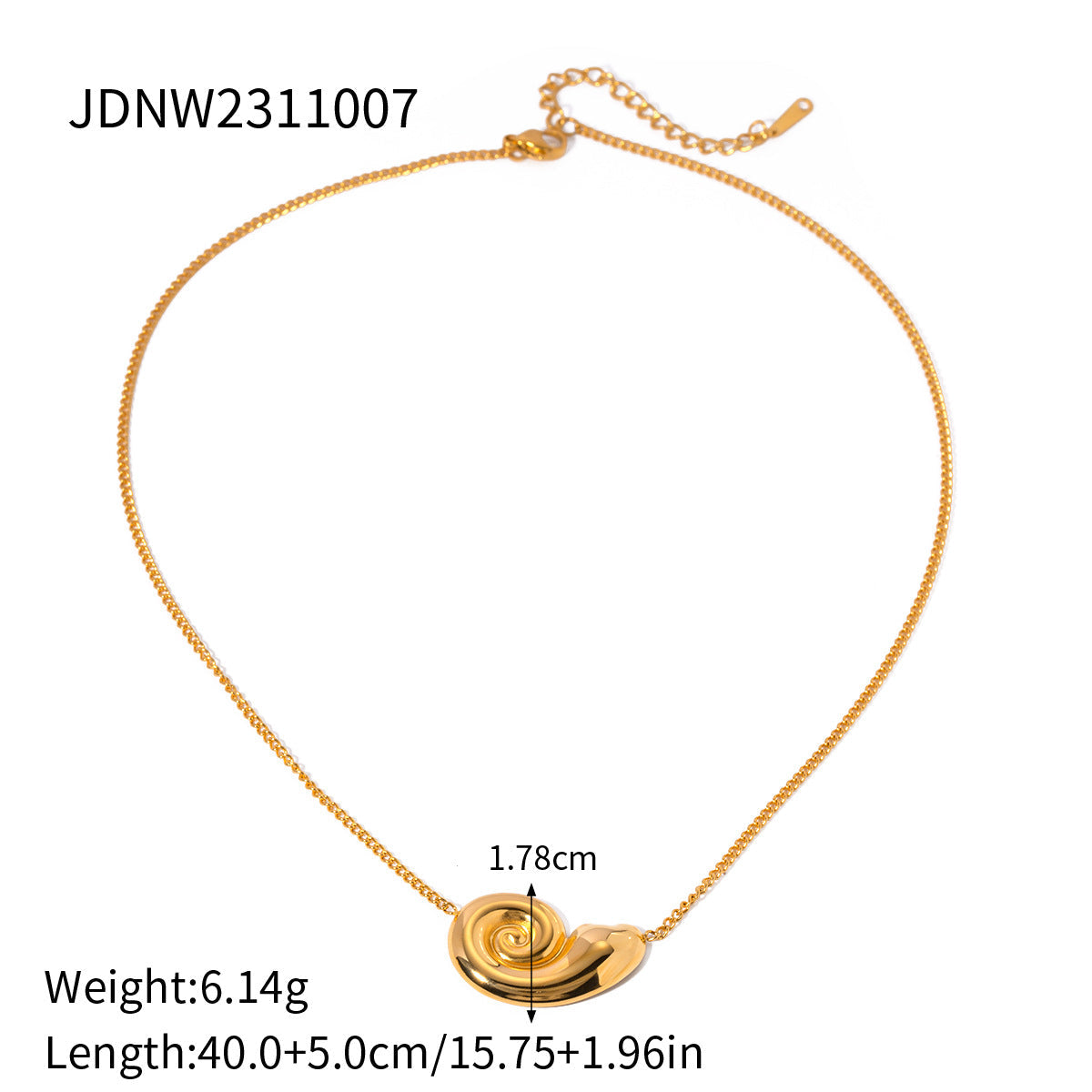 Stainless Steel Shell & Starfish Beach Necklace – Electroplated Clavicle Chain for Women (14 Styles)