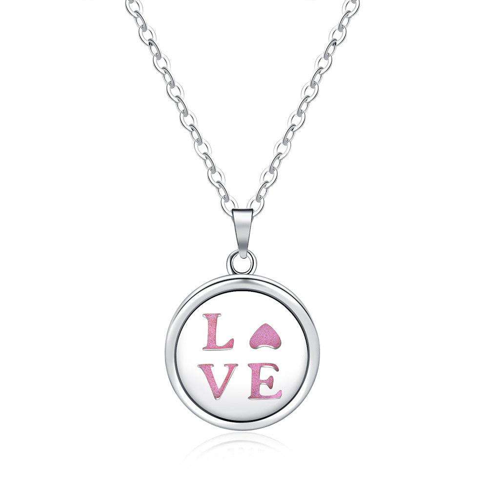 Open Round Hollow Perfume Box Necklace