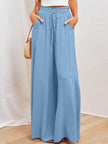 Printed Comfortable Casual High Waist  Wide-leg Floral Palazzo Trousers women