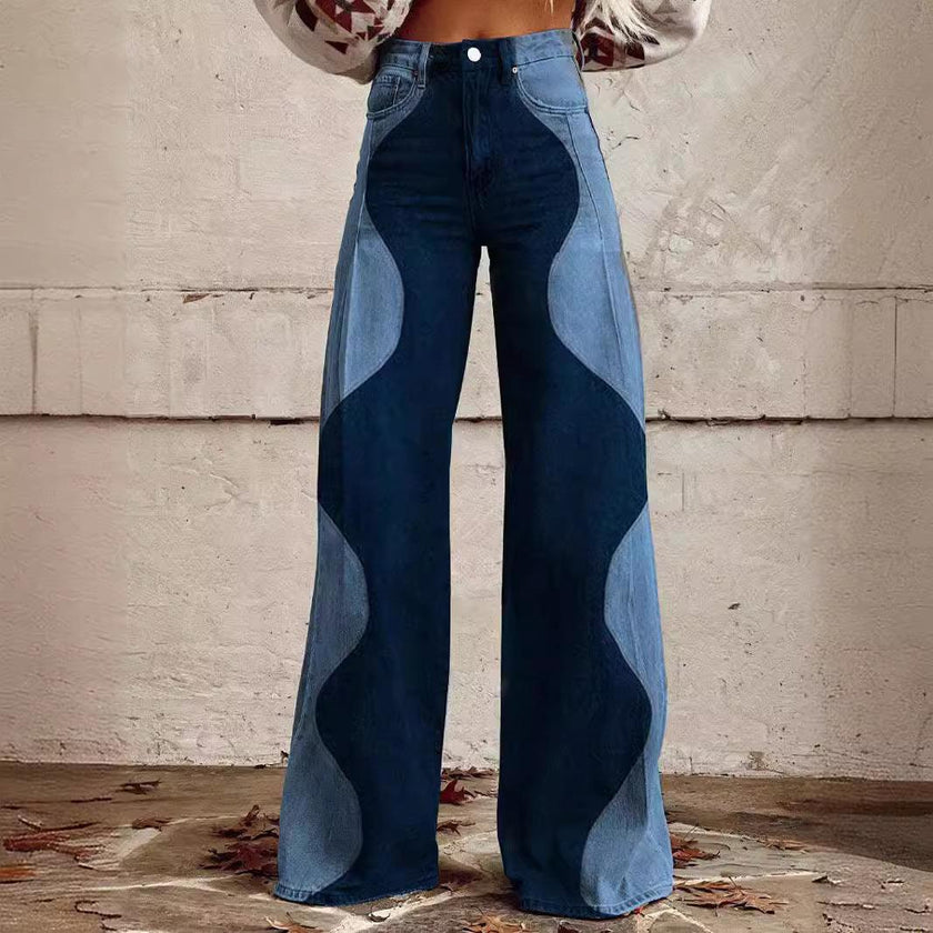 3D Graphic Printed Wide Leg Pants for Women – High Waist Bootcut Graphic Trousers