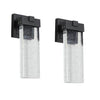 Outdoor Waterproof Transparent LED Crystal Wall Light Supports Many Types Of Bulb-2 Packs With Light Sensitivity
