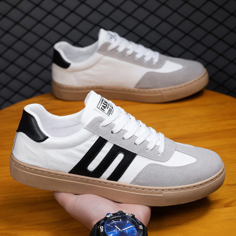 Men's Versatile Casual Canvas Sneakers – Lace-Up Board Shoes