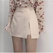 Elegant Hip Side Slit Mini Skirt for women