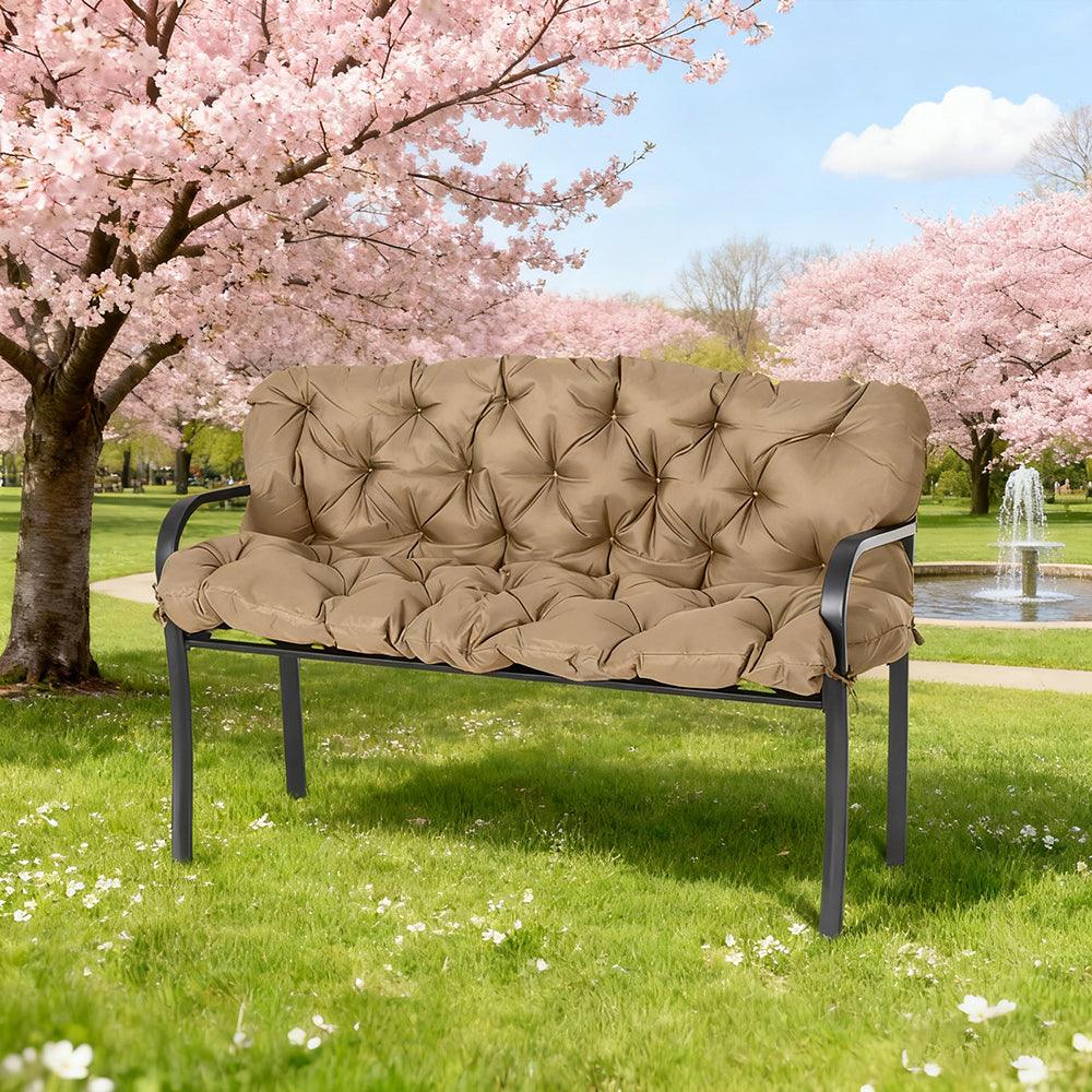 59'' X 38'' Tufted Bench Cushion For Outdoor Furniture, 3-Seater Replacement For Swing Chair, Patio Sofa Couch, TIKTOK Prohibits Sales
