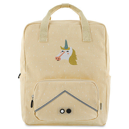Kids' Cute Animal Character Kindergarten Backpack – PU Schoolbag for Grades 1–2 (Lion, Fox, Shark, Cat, Dino, Unicorn)