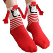 Hand Holding Couple Magnetic Handle Christmas Stockings