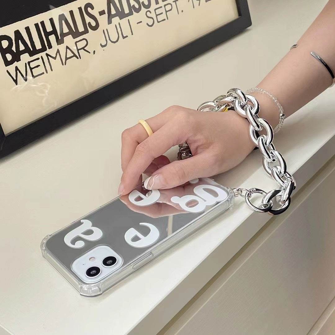 Women Wristband iphone Case Mirror Protective phone case
