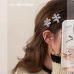 Crystal Snowflake Pearl flower Retro Hair Clip