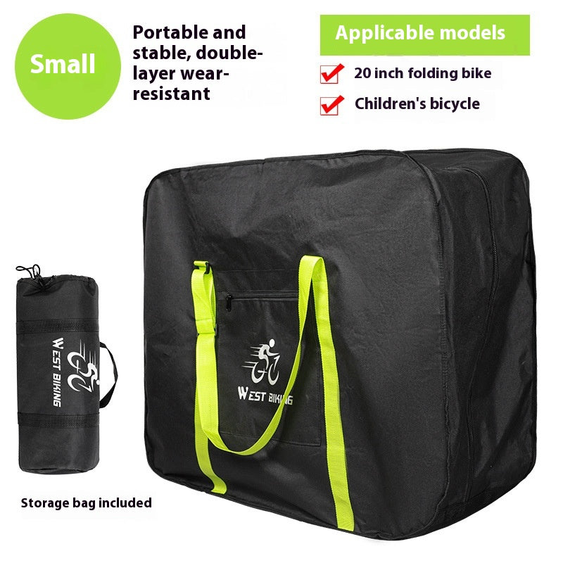 Large Foldable Oxford Cloth Storage Bag, 100L Capacity, S and L Sizes, Black and Green
