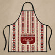 Palestinian Tatreez Cooking Apron – Traditional Embroidered Heritage Kitchen Apron with Pocket