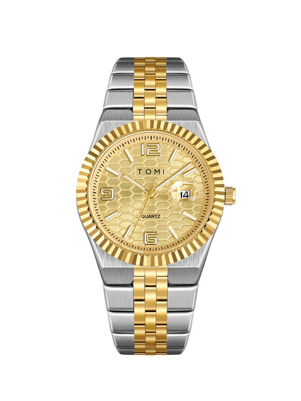 Men's Minimalist Quartz Watch – Classic Silver Dial Wristwatch