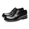 Men's Genuine Cowhide Leather Business Shoes – Breathable, Cross-Strap, Sizes 37–46